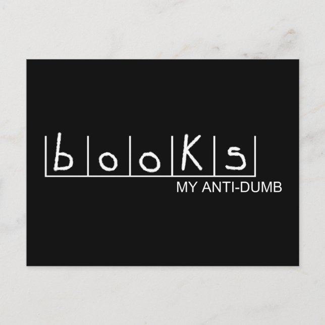 Books: My Anti-Dumb Postcard (Front)