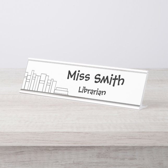 "Books" Name Plate (Front)