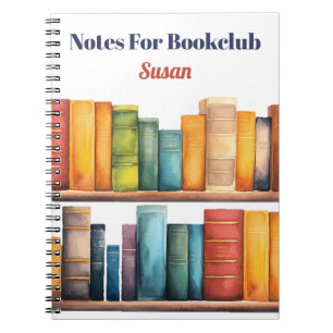 Books Notes For Bookclub Monogrammed
