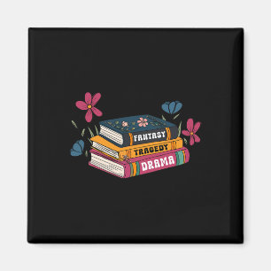 Books Of Emotion Fantasy Tragedy Drama Design Magnet