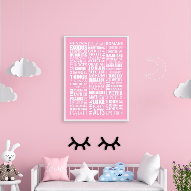 Books of the Bible Poster Wall Art (Creator Uploaded)