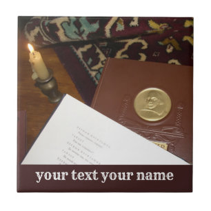 Books of the last century ceramic tile