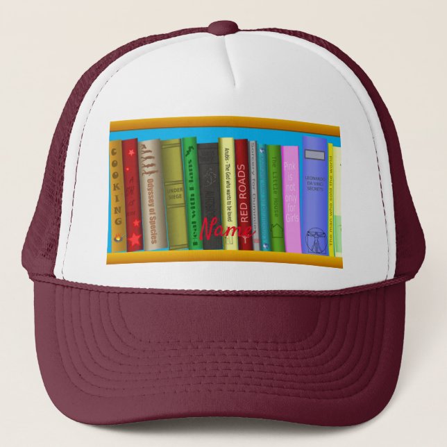 Books on Shelves Thunder_Cove  Trucker Hat (Front)
