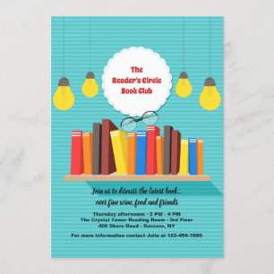 Books on the Shelf Invitation