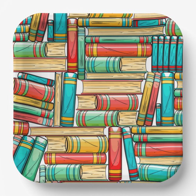 Books Paper Plate (Front)
