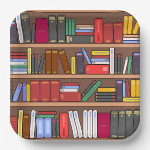 Books Paper Plates, Reading & Library Party Plate