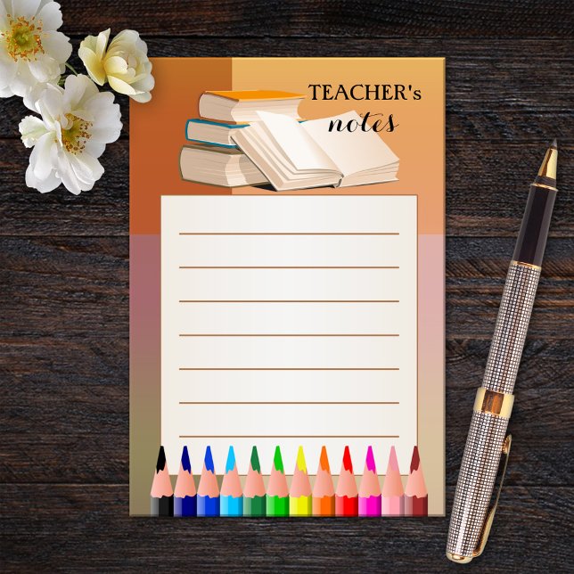 Books Pencils Colourful Teacher Post-it Notes (Creator Uploaded)