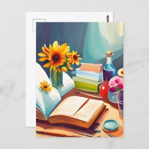 Books, Postcard for Postcrossing