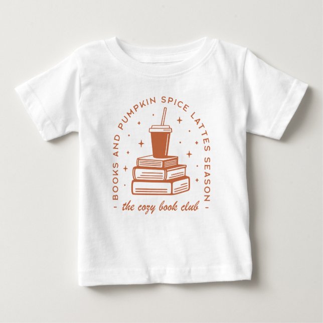 Books & Pumpkin Spice Season Baby T-Shirt (Front)