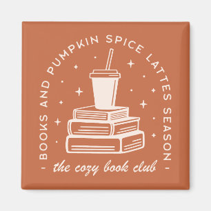 Books & Pumpkin Spice Season Magnet