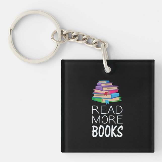 Books - Read More Books Key Ring (Front)