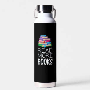 Books - Read More Books Water Bottle