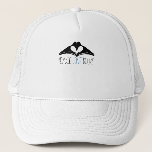 Books Reading Gift Trucker Hat (Front)