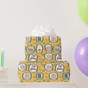 Books Reading Wrapping Paper