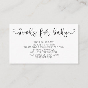 Books Request   Baby Shower Invitation Insert