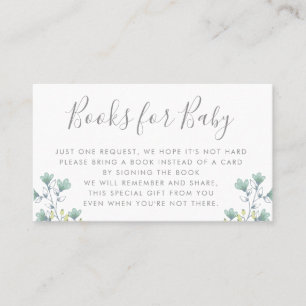 Books Request   Baby Shower Invitation Insert