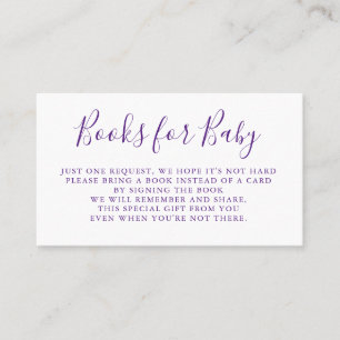 Books Request   Baby Shower Invitation Insert