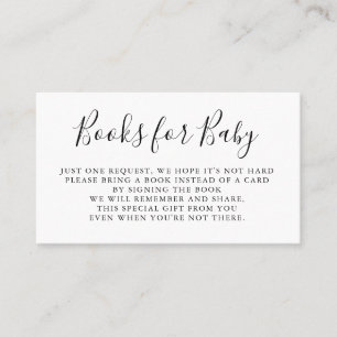 Books Request   Baby Shower Invitation Insert