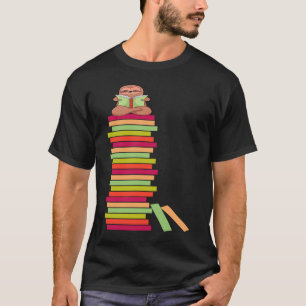 Books Sloth Slutier Bookworm Reading Book T-Shirt