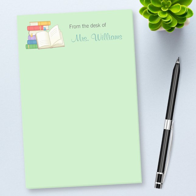 Books Stack Open Book School Teacher Post-it Notes (Creator Uploaded)