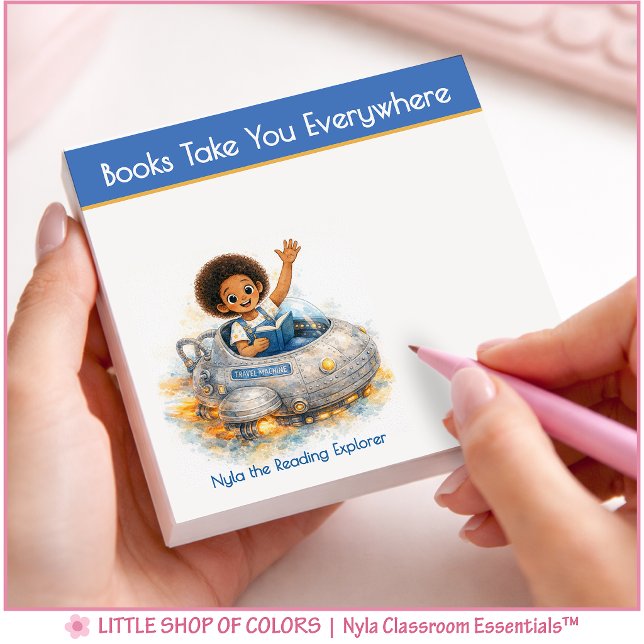 Books Take You Everywhere Personalised Book Lover Post-it Notes (Creator Uploaded)
