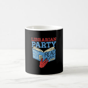 Books - The Librarian Party Book Lover Gift Coffee Mug