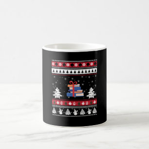 Books Ugly Christmas Funny Reading Gifts Coffee Mug