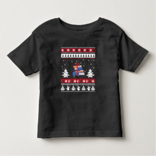 Books Ugly Christmas Funny Reading Gifts Toddler T-Shirt