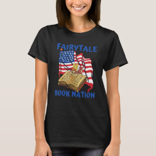 Books Us Flag Bookworm Librarian Writer Novel Boo T-Shirt