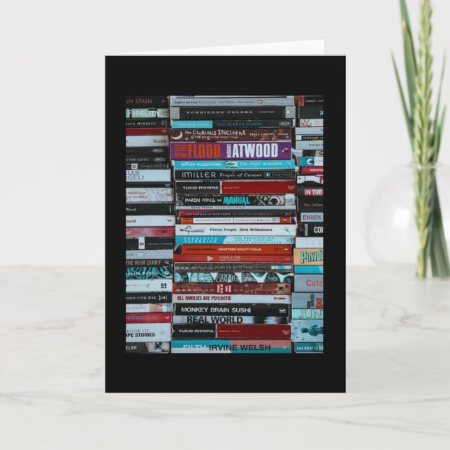 Books vintage poster card (Front)