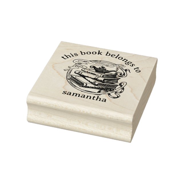 Books with Genie Lamp This Book Belongs to Rubber Stamp (Stamp)