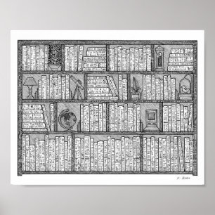 Bookshelf #10 poster