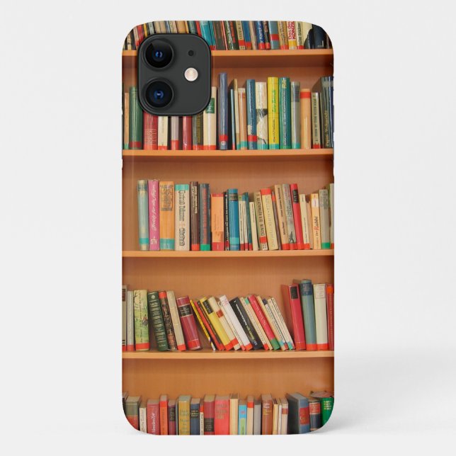 Bookshelf Books Library Bookworm Reading Case-Mate iPhone Case (Back)