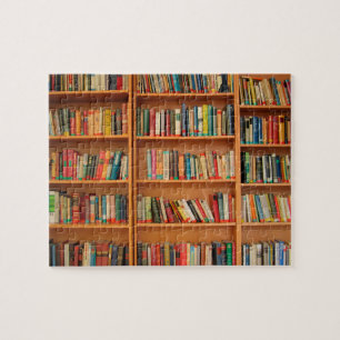 Bookshelf Books Library Bookworm Reading Jigsaw Puzzle