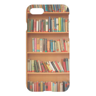 Bookshelf Books Library Bookworm Reading iPhone SE/8/7 Case