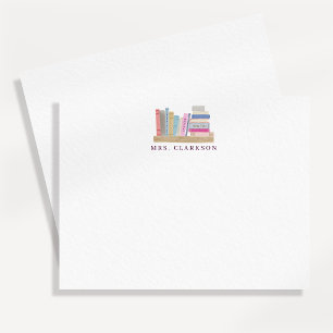 Bookshelf Teacher Note Card Gift for Teacher
