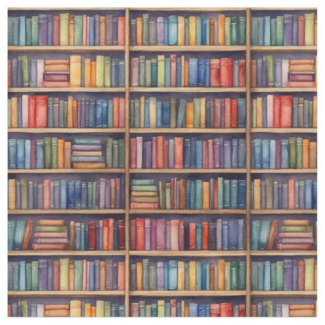 Bookshelves 2 fabric (Close Up)