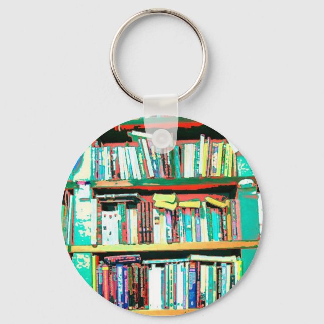 Bookshelves Key Ring (Front)