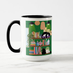 Bookstore cats mug