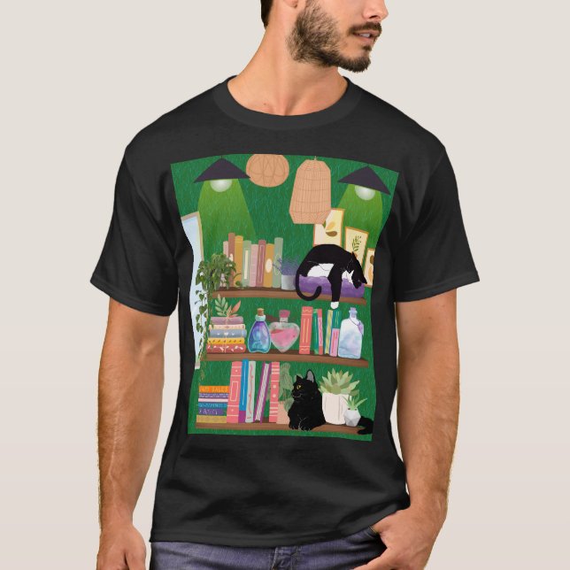 Bookstore cats T-Shirt (Front)