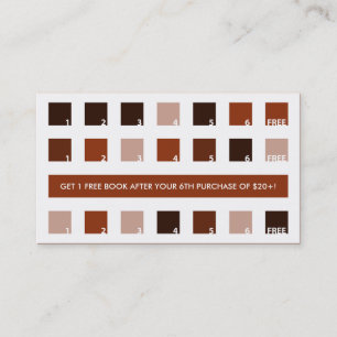 BOOKSTORE customer appreciation (mod squares) Loyalty Card