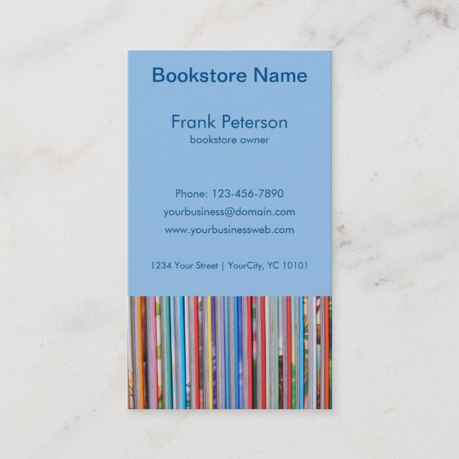 bookstore unique business card (Front)