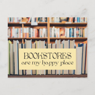Bookstores are my Happy Place Postcard