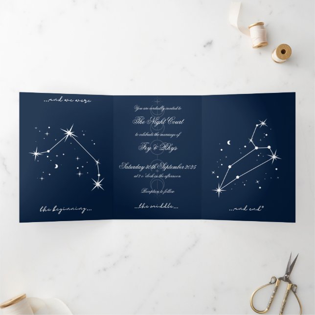  BookTok Romantacy Wedding Invite - Aries/Leo (Inside)