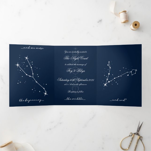  BookTok Romantacy Wedding Invite - Taurus/Pisces (Inside)