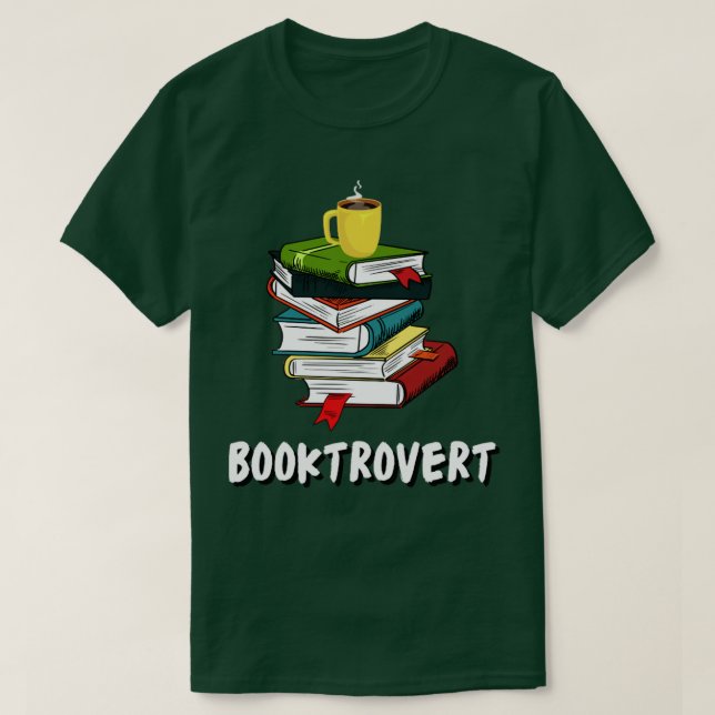 Booktrovert 7 T-Shirt (Design Front)