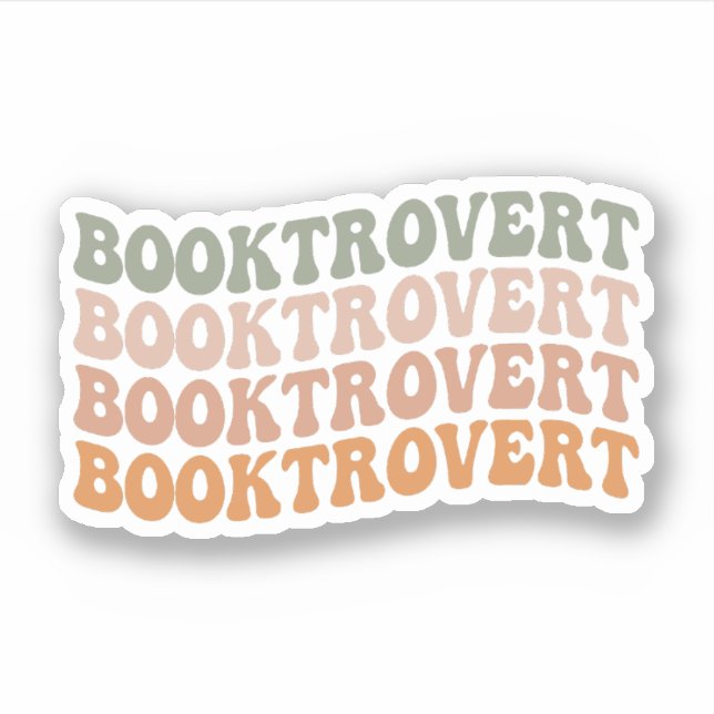 Booktrovert, Book Lover, Bookworm (Front)