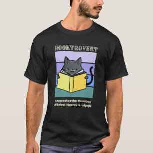 Booktrovert' Book 's Cat Cosy Mystery Bookish Read T-Shirt