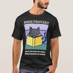 Booktrovert' Book 's Cat Cosy Mystery Bookish Read T-Shirt