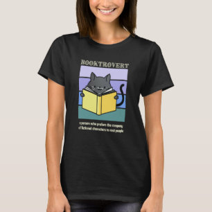 'Booktrovert' Book 's Cat Cozy Mystery Bookish Rea T-Shirt